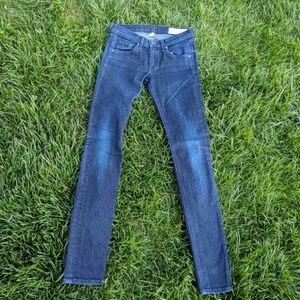 Rag & bone skinny dark denim 25